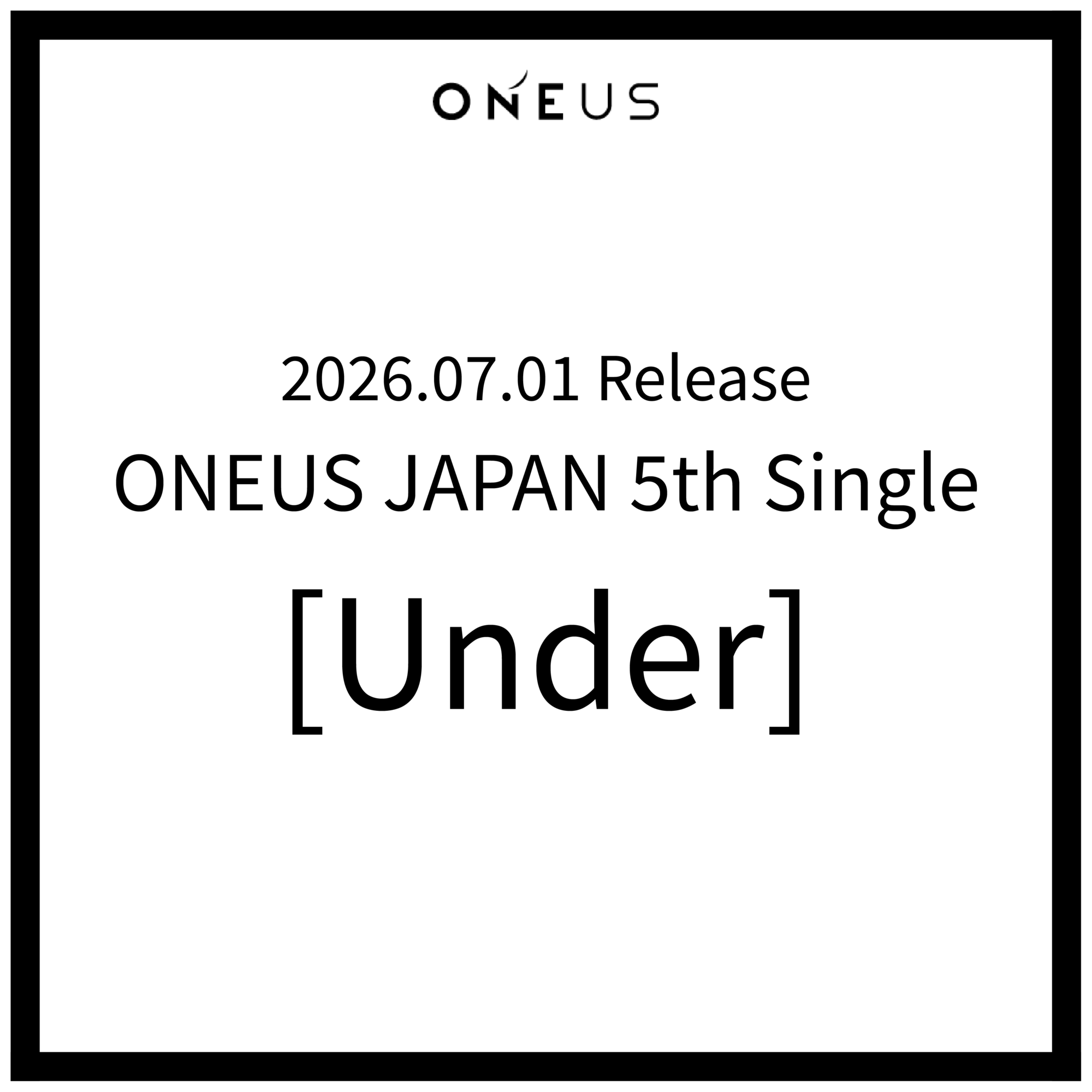 ONEUS JAPAN 5th Single [Under] 商品内容詳細のお知らせ | ONEUS