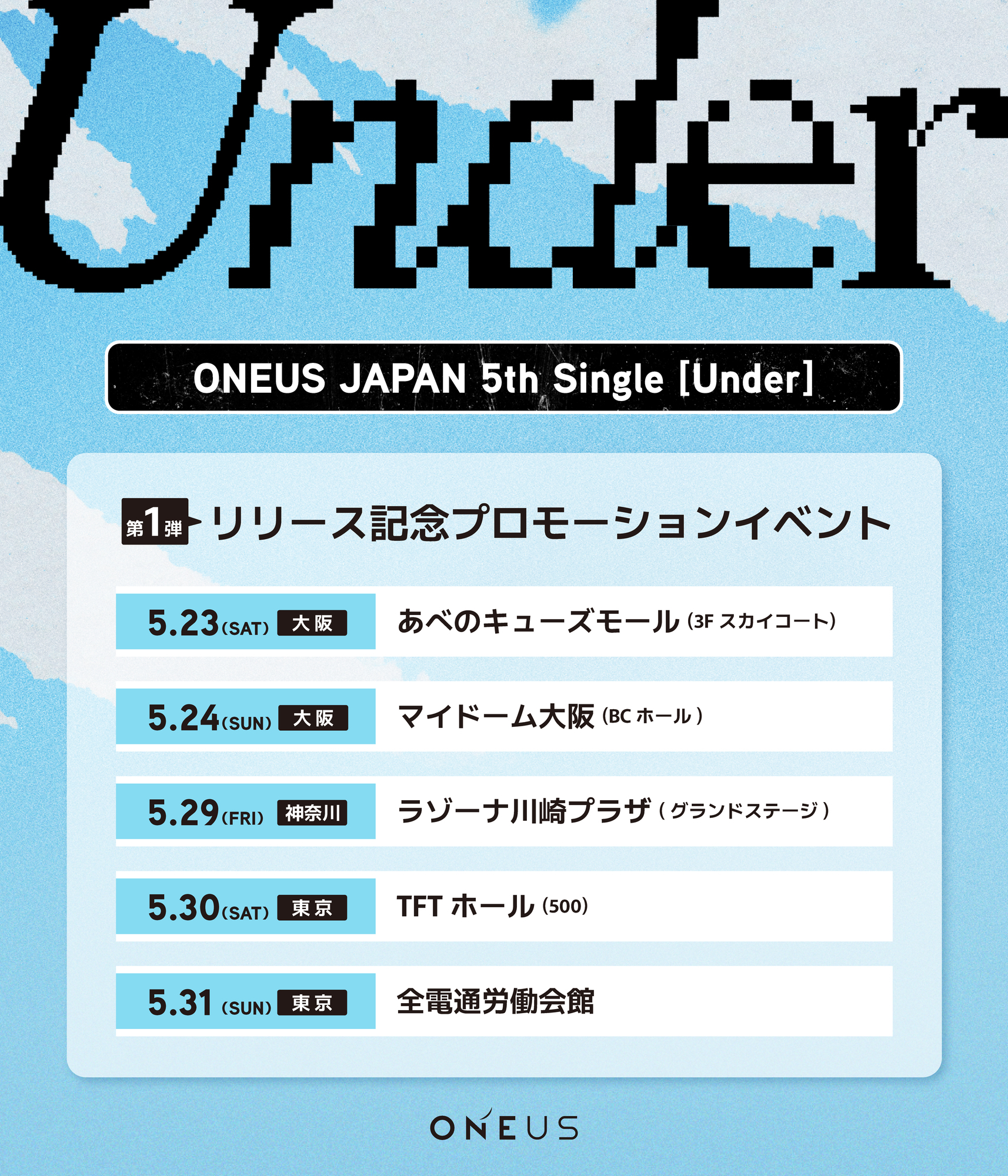 ONEUS JAPAN 5th Single [Under]／【第一弾】リリース記念